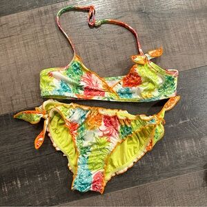 Two piece little girl swim suit